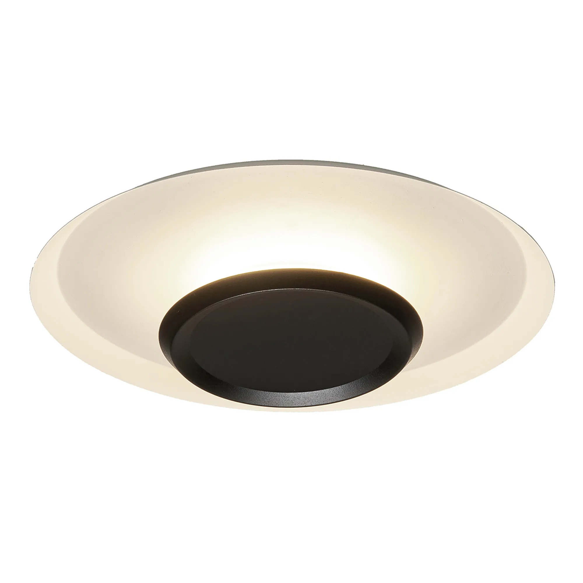 M9003  Tina 40cm Ceiling Light 18W LED 3000K White/Black